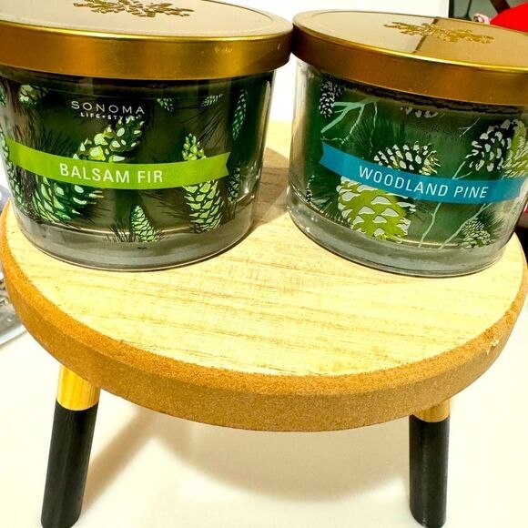 SONOMA BRAND CHRISTMAS CANDLES [BALSAM FIR & WOODLAND PINE - Picture 1 of 5